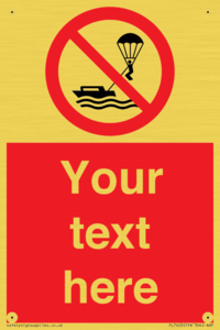 Custom No parasailing